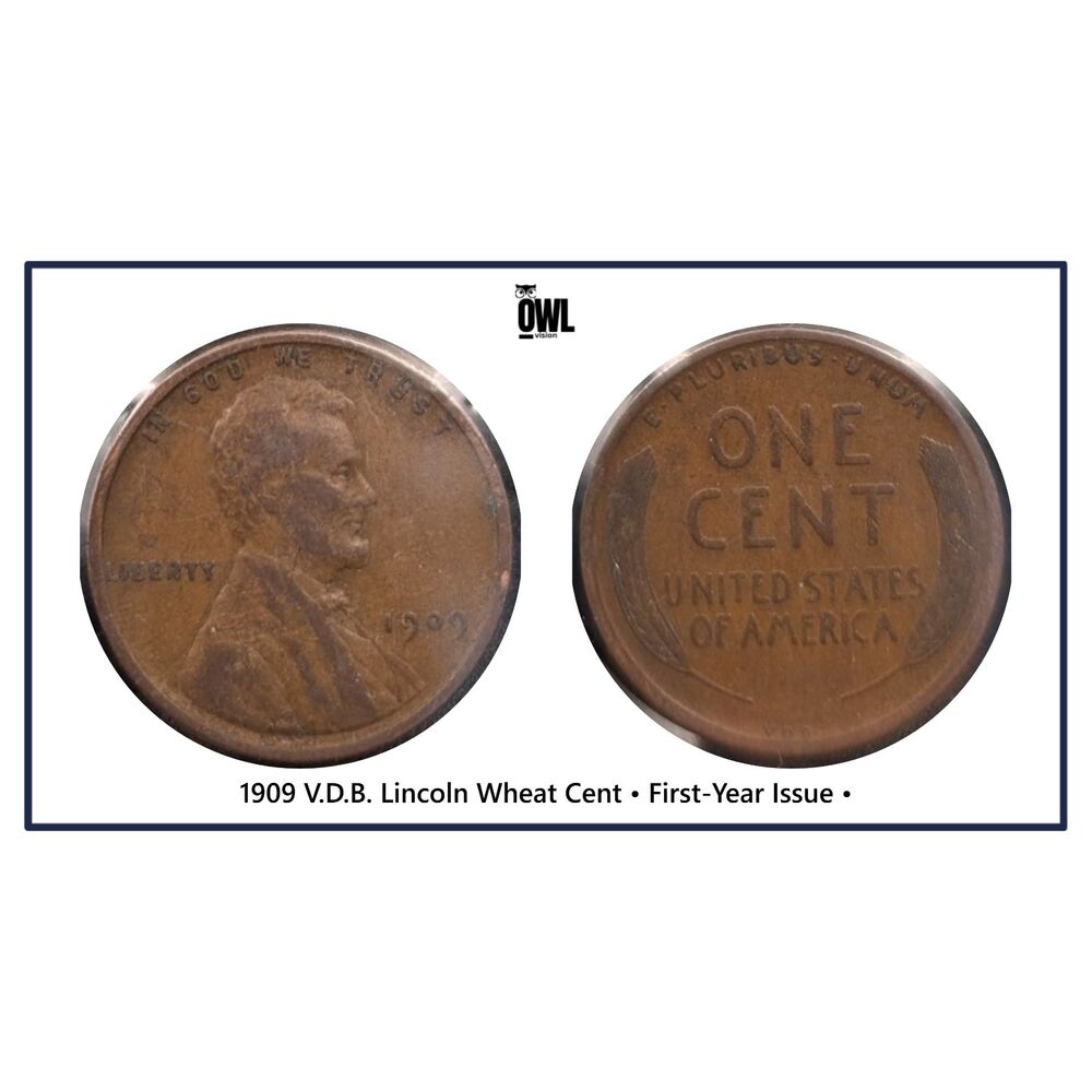 1909 V.D.B. Lincoln Wheat Cent • First‑Year Issue • UMM Finds